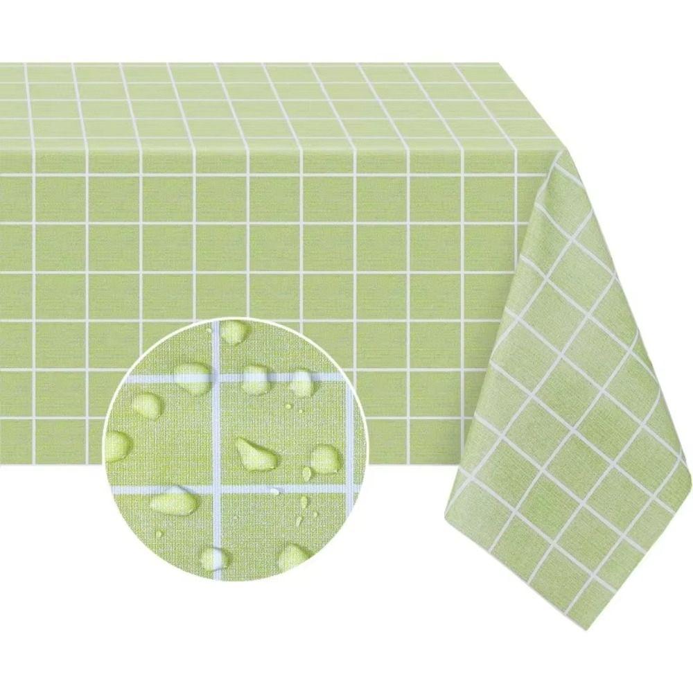 Durable 90x140cm Tablecloth PVC Oilproof Placemat Rectangula Antifouling Picnic Mat