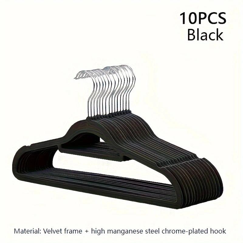 Флокированная вешалка для одежды бытовая вешалка для взрослых нескользящая предотвращает скольжение плеча угол без следов может складываться подвешивать вешалку 3298₽