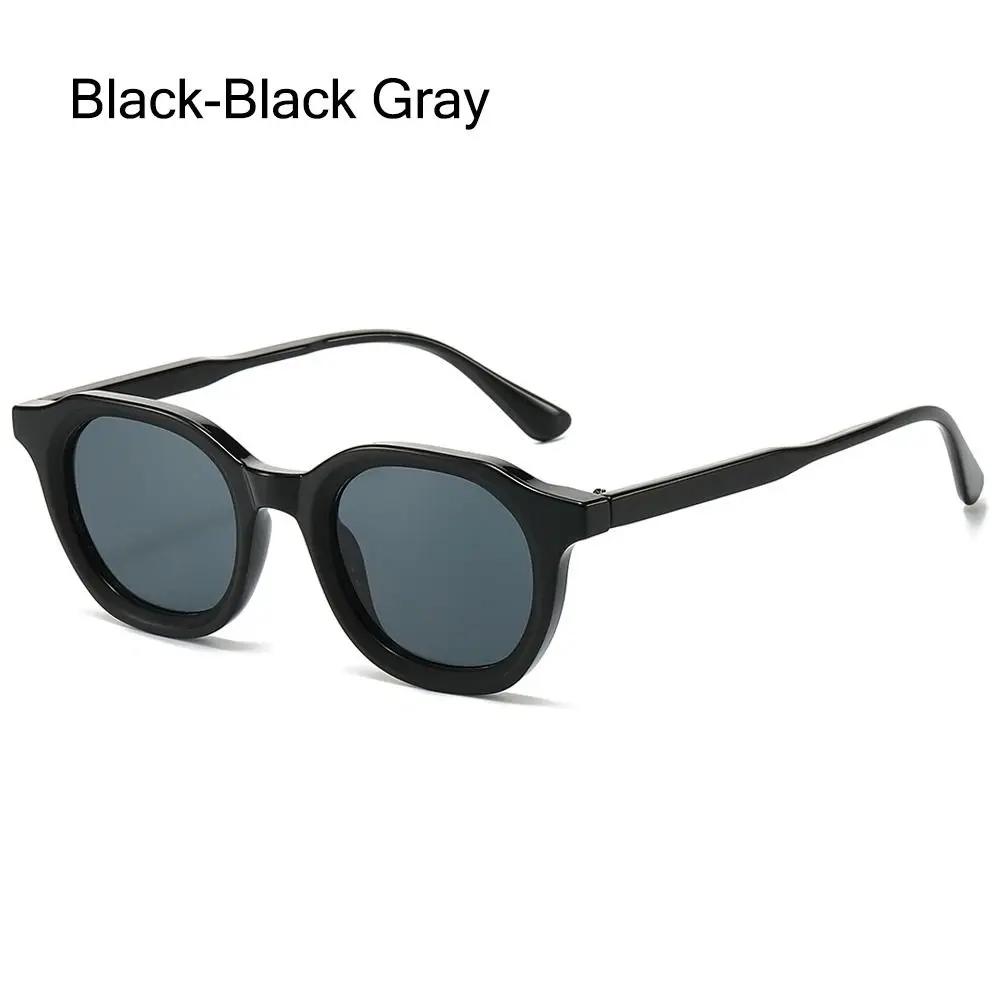 Hip-Hop Oval Sunglasses Simple Fashion Punk Glasses Retro Vintage Versatile Sun Glasses for Men and Women Lunette Soleil Femme