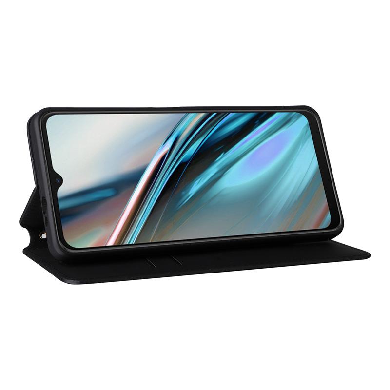 BLU View 5 Leather Phone Case with Card Slot and Magnetic Protective Cover