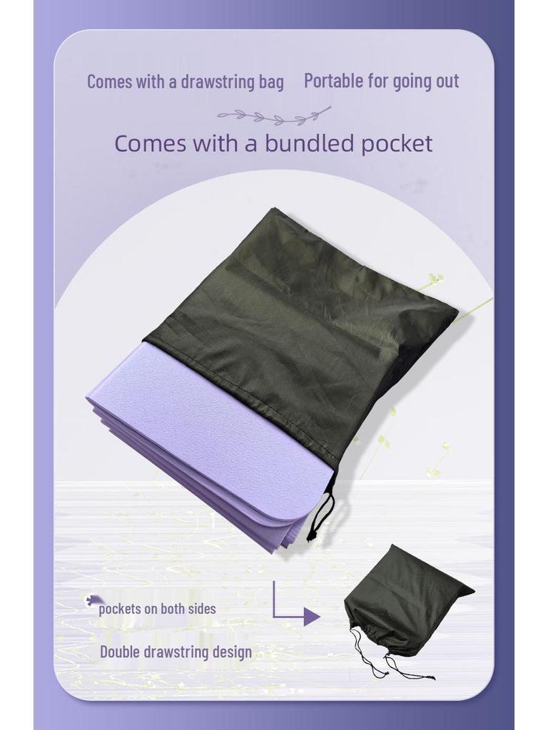 Foldable Non-Slip Yoga & Fitness Mat for Exercise, Gym, and Student Naps