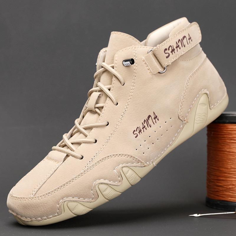 Large Size Men's Martin Boots - Mid-Cut Casual Shoes for Autumn/Winter