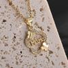 Plum Butterfly High-end Jewelry Fashion Light Luxury Letter Pendant Necklace