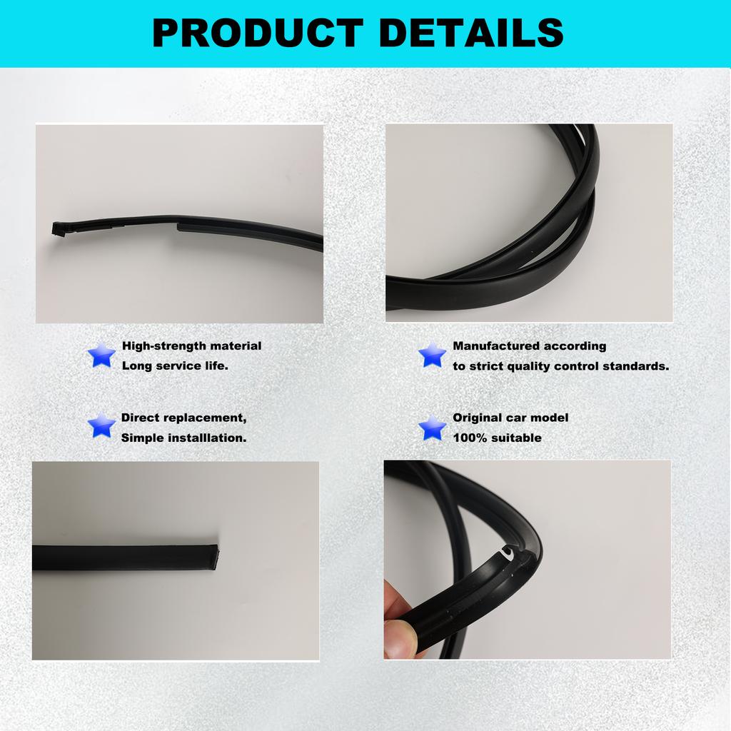 2pcs Right & Left Side Roof Drip Moulding Trim Rubber Set 7555602160 7555512140 For Toyota Corolla Sedan 2009 2010 2011 2012-13