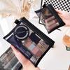 Mesh Clear Cosmetic Bags Square Zipper Bag Makeup Bag Pencil Cases Wash Pouch Portable Travel Toiletry Organizer Storage Pouch