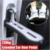 Emergency Window Breaker Car Roof Rack Step Pedal Multifunction Latch Hook Foldable Auxiliary Foot Pedal Extended Car Door Step(Silicone pad-1pc)