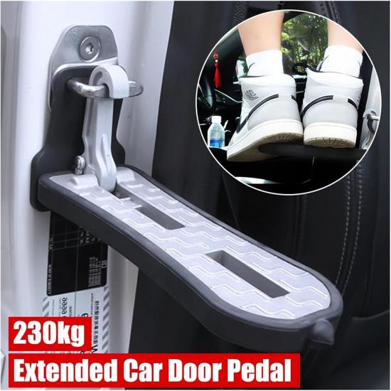 Emergency Window Breaker Car Roof Rack Step Pedal Multifunction Latch Hook Foldable Auxiliary Foot Pedal Extended Car Door Step(Silicone pad-1pc)