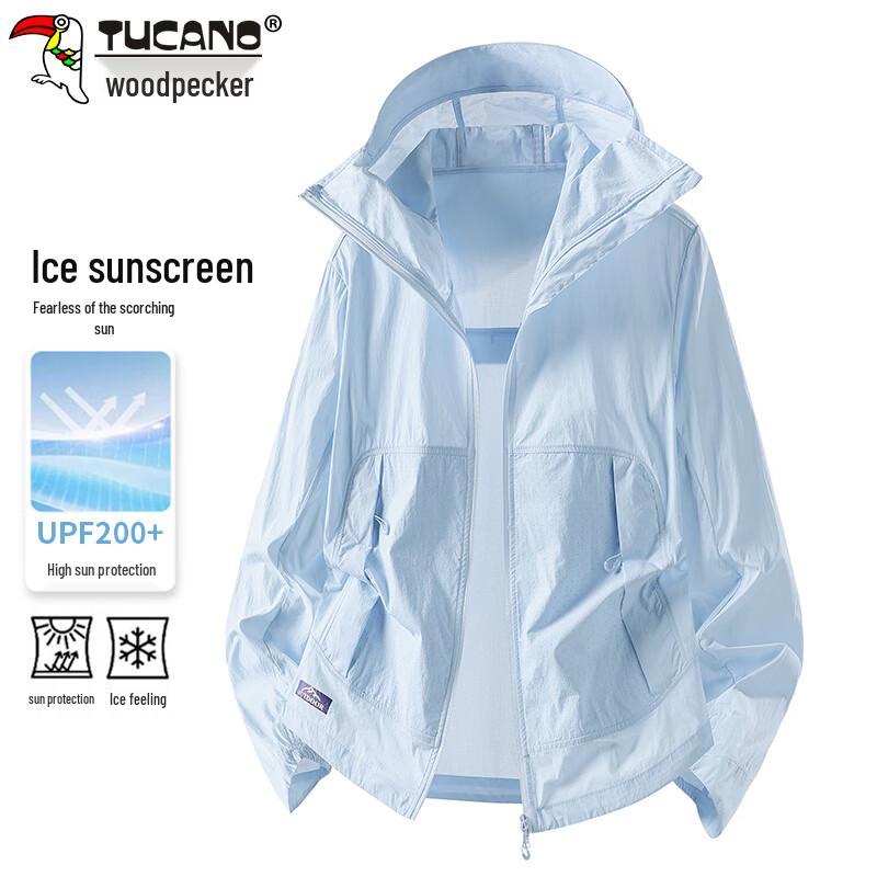 TUCANO Unisex UPF100+ Ice Silk Sun Protection Hoodie M