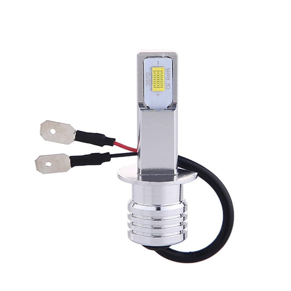 Pair 80W H3 Car Headlight 3570 2SMD LED Bulb Head Lamp 4000LM LED Chips Fog Bulb 6000K White Blue Yellow DC12V 24V