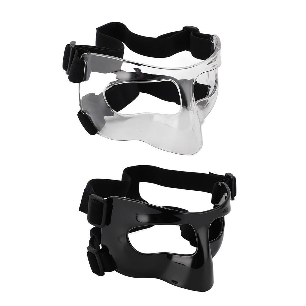 Sports Nose Guard Adjustable Clear Visibility Broken Nose Face Guard for Basketball Baseball Footbal