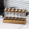 Kaffeebohnen Aufbewahrungsbehälter Präsentationsständer Walnuss Tee Dose Flasche Glas Espresso Kaffee Zubehör Werkzeug Barista Kaffeegeschirr Sets