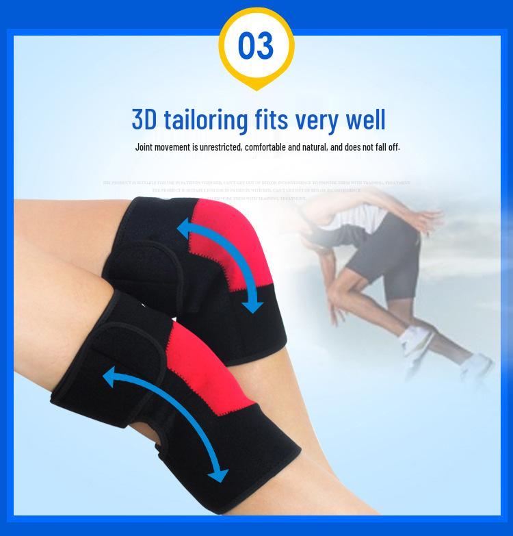 Warm Self-Heating Magnetic Therapy Knee Pads for Autumn and Winter - Supports Joint Health and Sports Performance.