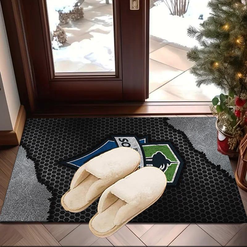 Sea-ttle Fc Logo Printed Area Rug for Office, Chair Rug, Decorative Carpet Floor Mat, Large Size Fan gifts Christmas gifts