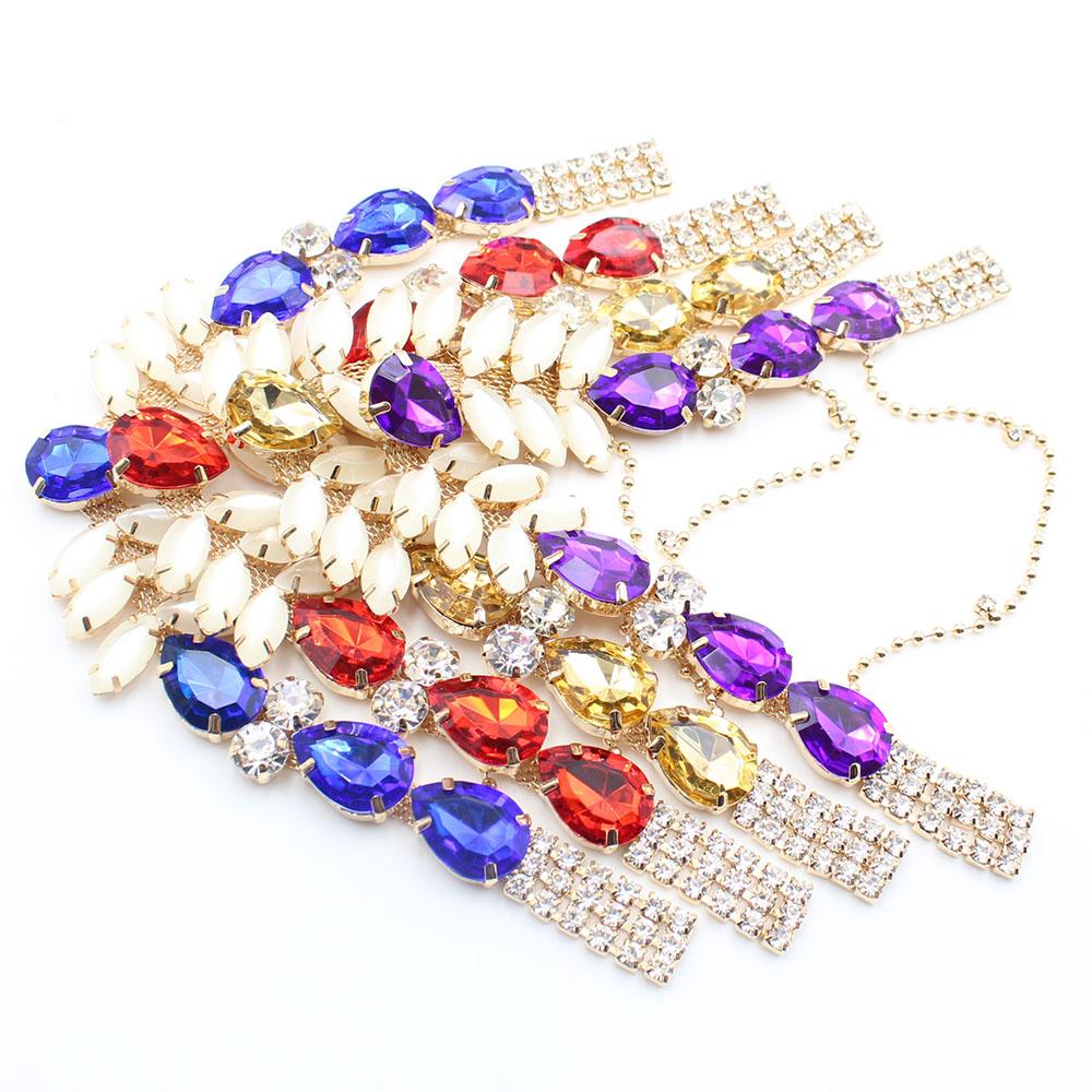 1 Piece of 125 * 170MM Horse Eye Water Drop Shoe Chain Clothing Decoration Buckle DIY Hand Sewn Beach Flip Flops Chain Decoratio