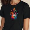 Women's T-Shirt 90s Retro Melting Design Colorful Vintage Style Fun XS To 3XL ShirtWill Be Opened In a New Window or Tab