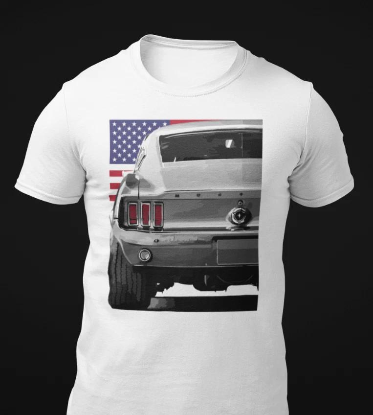 1967 Ford Mustang Hardtop American Classic Muscle Car T-Shirt S