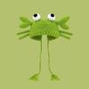 Knit Crab Beanies Hat Korean Drawstring Hat Cute Crab Pullover Cap  Apparel Accessories