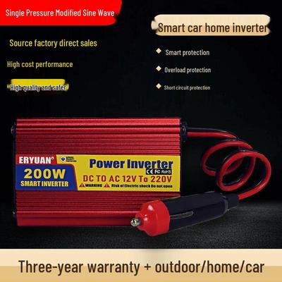 Invertor Auto Solar 200W/300W/500W 12V/24V/60V la Tensiune Duală 110V/220V