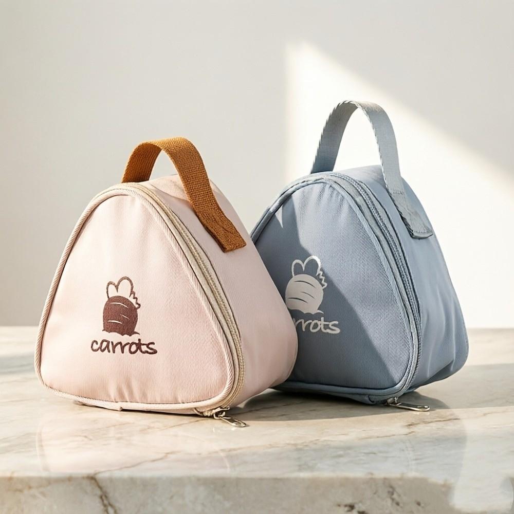 Triangular Shape Portable Breakfast Bag Waterproof Material Thermal Storage Bag Picnic