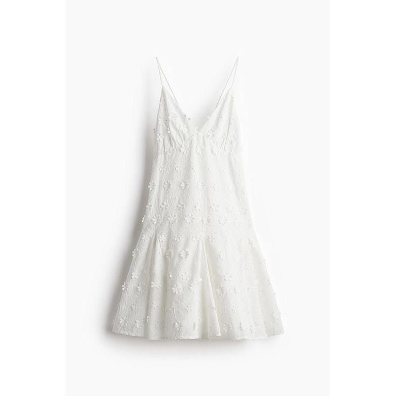 

Женское платье-майка HM 2025 Лето Новое Без рукавов С открытой спиной Платье с аппликацией 1281955