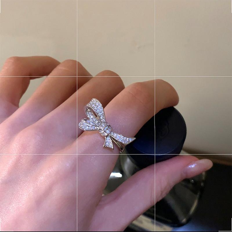 Butterfly Sophisticated Adjustable Knot Ring For Women Korean Fashion Copper Accessory For Every Occasion