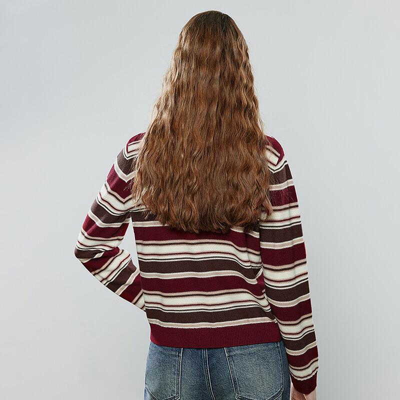 Chuyu Women's Striped Knit Cardigan