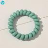 Women Spring Hair Ties Elastic Hair Band Custom Ponytail Holder Telephone Line Phone Cord Hair Ring