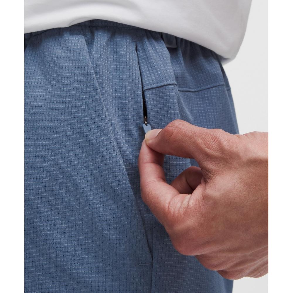 LululemOn Abc Wovenair Pull On Short 7  Washed Denim