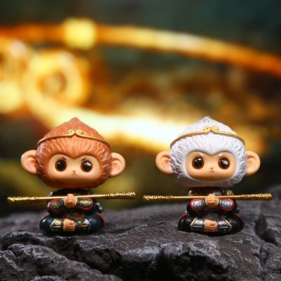 Uma Caixa Surpresa do Rei Macaco Wukong Masculino 2D para Dar de Presente Uma Pequena Decoração de Mesa
