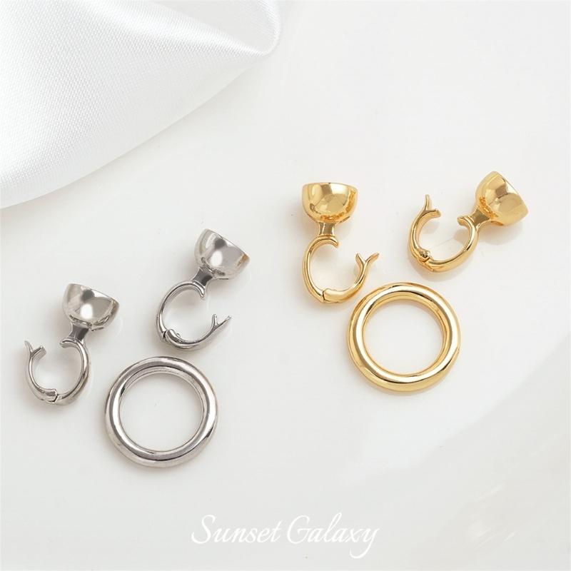 Set of 6 Irregular Clasp for Bracelet and Necklace Jewelry Making Accessories Copper Handmade Accessories Fastener