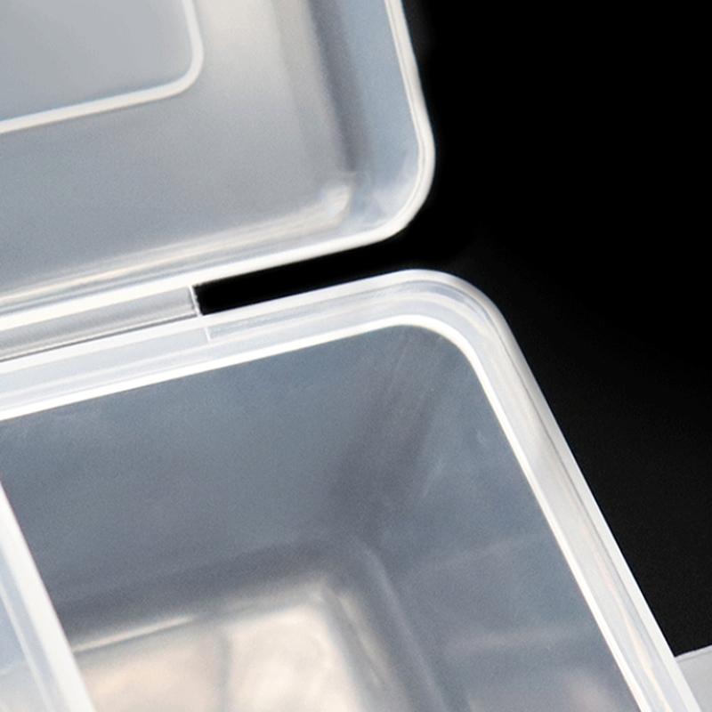1Pc 6-Grid Plastic Box Removable Storage Box For Tools Jewelry And Fishing Gear Desktop Storage Box