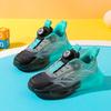 New 2025 boys' sneakers mesh breathable luminous rotating buckle non-slip and wear-resistant children's sneakers tide