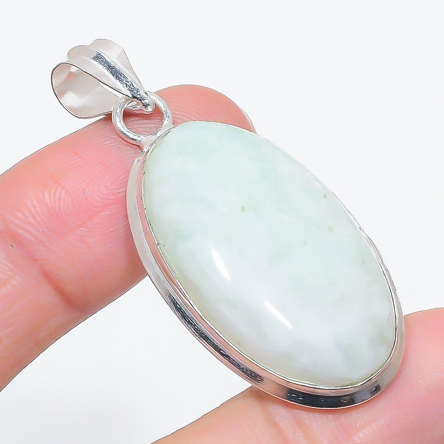 Moonstone Gemstone 925 Sterling Silver Jewelry Pendant 2.05"