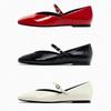 Fashion Fashion Soft Patent Leather Mary Jane Shoes Women Comfort One Strap Buckle Ballet Flats Light Anti Slip Casual Shoes for Women