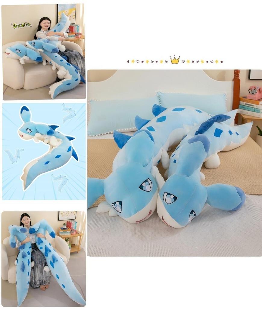 Large Blue Dragon Plush Toy Stuffed Animal Pillow Doll For Girls Wholesale