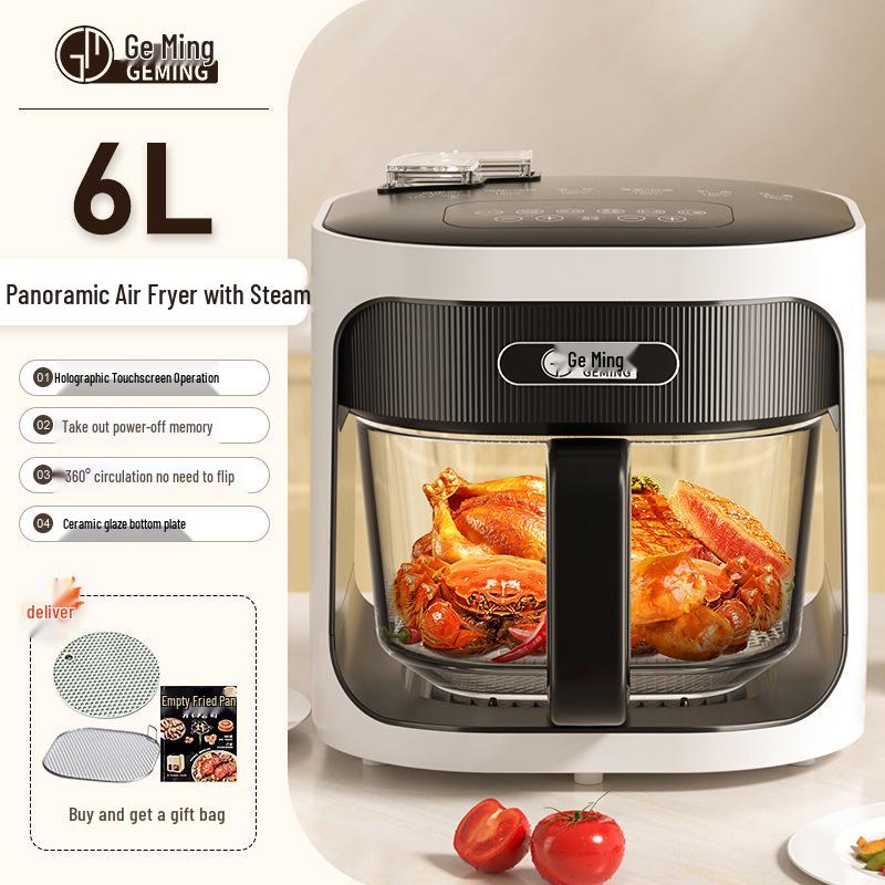 Geming Multifunctional Steam Air Fryer & Oven with Integrated Glass Liner