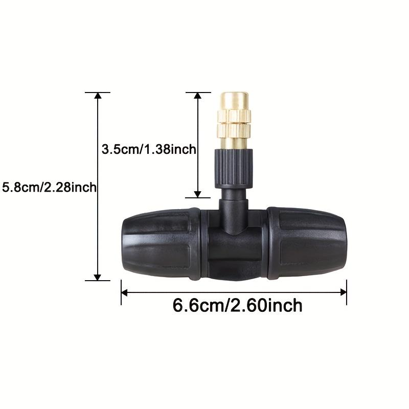 6PCS Sprayer Nozzles Irrigation Nozzle for 8/11 9/12 Water Hose Home Garden Irrigation Tee Misting Sprinkler for Lawns Plants Flower Vegetables