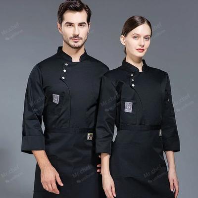 Erkekler ve Kadınlar Kalınlaştırılmış Nefes Alabilir Mutfak Catering Pasta Odası Mutfak Giyim Grand Hotel Şef Üniformaları
