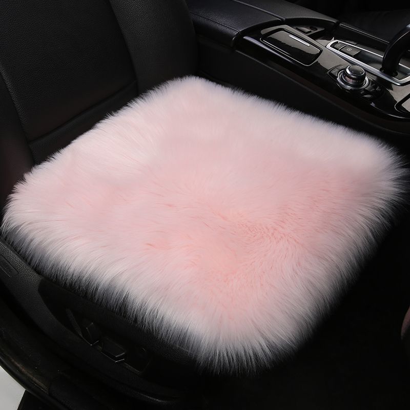 Winter Hairy Car Seat Cushion Warm Pillows Chairs Pads Comfortable Decorative Solid Cushions Sofa Living Room Back Pillow Ins