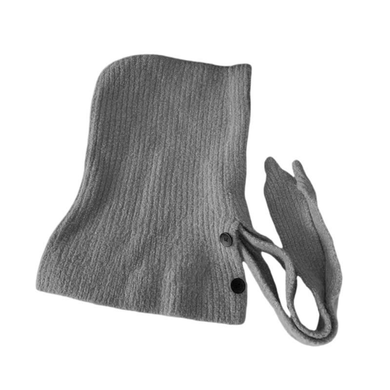 Wool Blend Balaclava Neck Warmer Scarf Hat For Cold Weather Winter Warmth Unisex Design For Outdoor Sport Activity