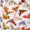 10 Sheets/Set Flowers Corner PET Sticker Package, Journal Pattern Decorative Graffiti Sticker For DIY Scrapbooking Craft