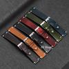 Handmade Retro Oil Wax Genuine Leather Watchbands Quick Release Calfskin Watch Strap 18mm 20mm 22mm Men Watch Accessories
