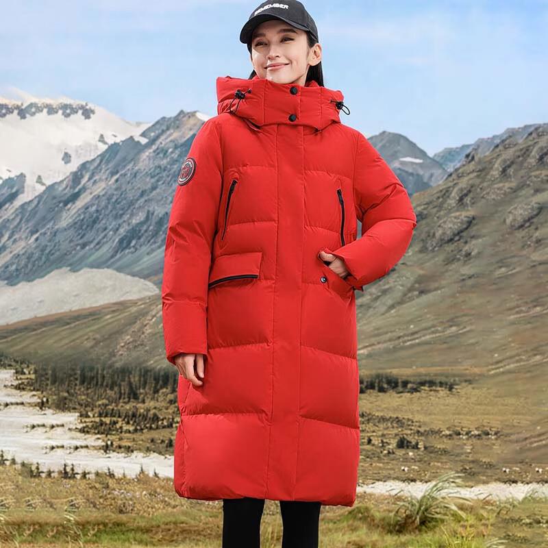YAYA Women's Hooded Workwear Down Jacket