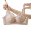 Sexy lace bra anti-sagging small chest gathering not empty cup showing large no steel ring bra set
