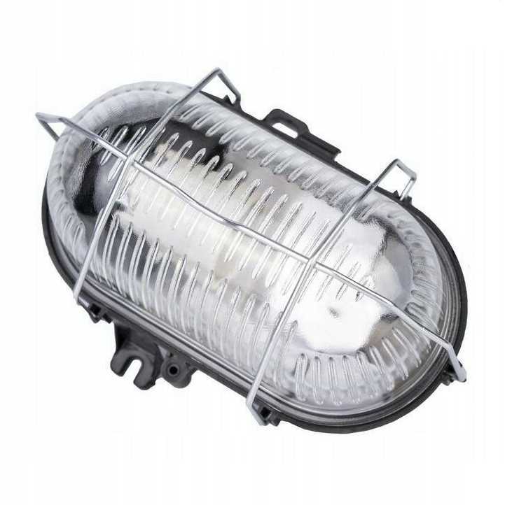 Oprawa Kanałowa 25W E27 Z Siatką Metal. Ip44 Cz.