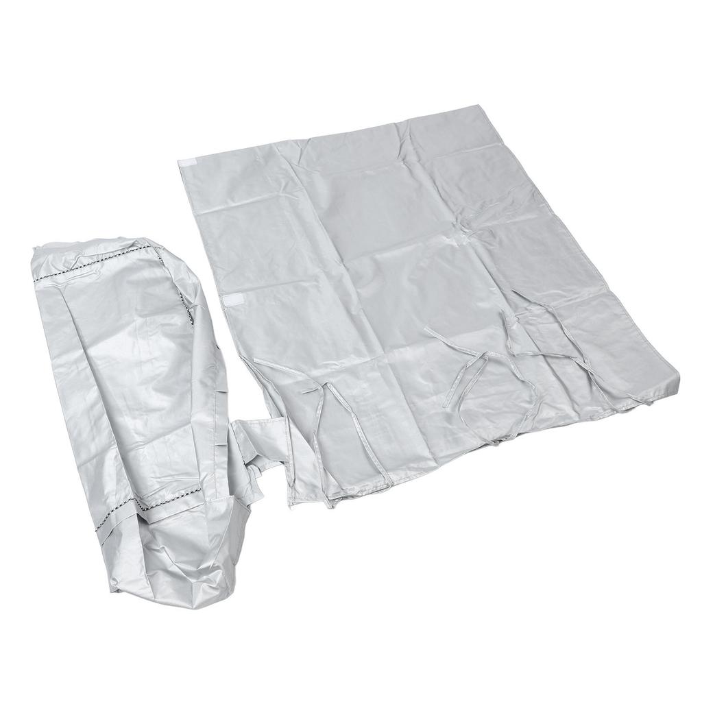 Washing Machine Cover Waterproof Sunscreen Dustproof Durable Thickened Washer Cover for Home Kitchen Laundry Silver