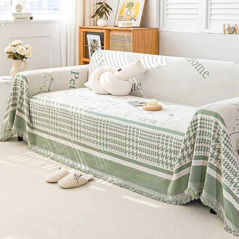 

Простое синельное диванное полотенце для гостиной, универсальный универсальный чехол для дивана, пылезащитный чехол, не царапающий 180*90cm