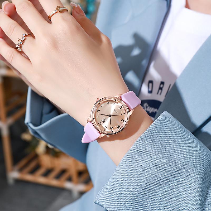 Luxury Rose Gold Simple Digital Women Quartz Watch Fashion  Silicone Sport Wristwatch Women's Dress Clock Gift Montre Femme