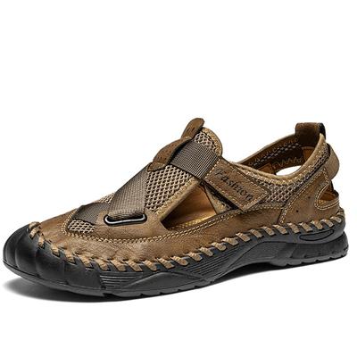 Summer Men's Casual Shoes Large Size Breathable Mesh Casual Sneakers Sandals for Men Mens Leather Sandals