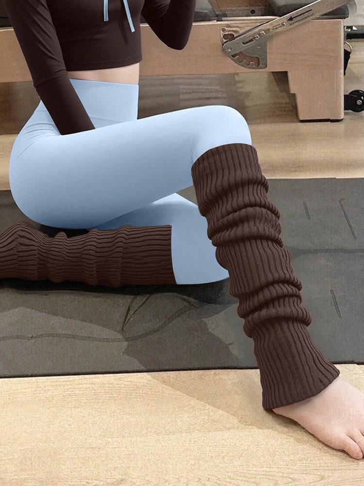 Shuangxi Red High-Top Women s Yoga Socks - Autumn/Winter Pilates Fashion Chunky Socks One Size